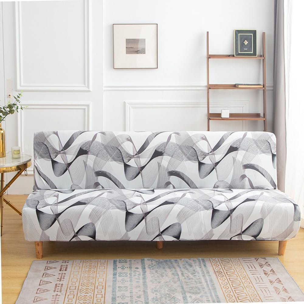 Housse Clic Clac Blanc Et Gris | Soie Frappée