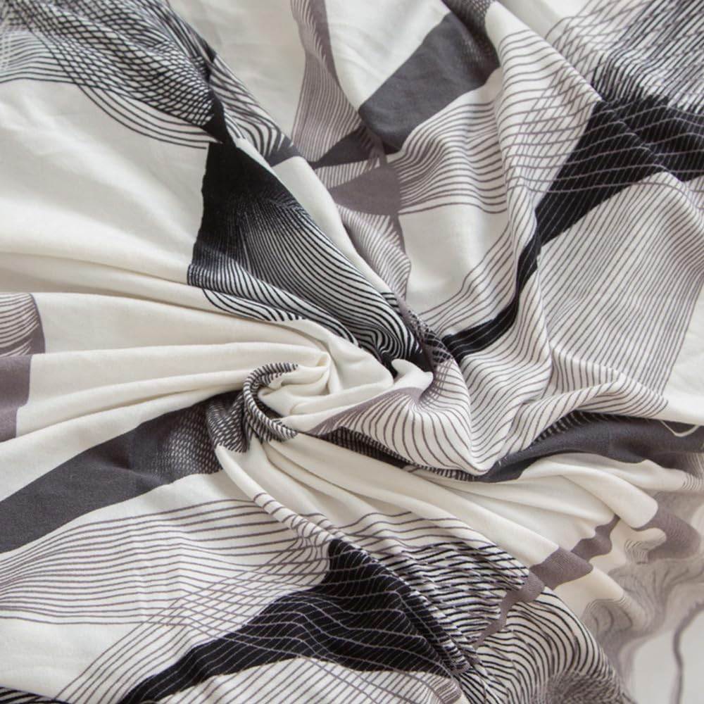 Housse Clic Clac Blanc Et Gris | Soie Frappée