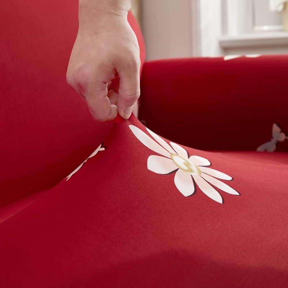 Housse Clic Clac Rouge et Blanc | Éclat Fleuri