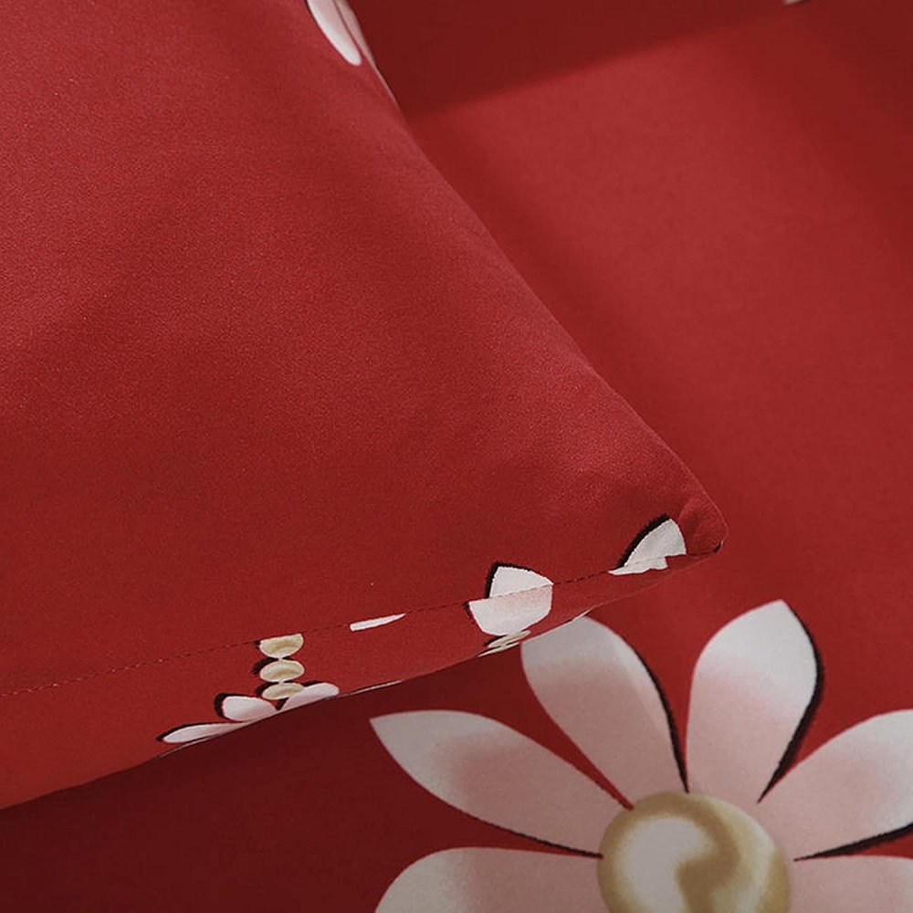 Housse Clic Clac Rouge et Blanc | Éclat Fleuri