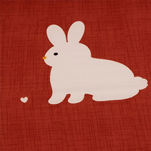 Housse Clic Clac Rouge et Blanc Lapins